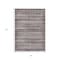 Homeroots 8' X 10' Brown And Beige Striped Washable Indoor Outdoor Area Rug 631482 - alternate 4