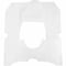 Hospeco Evogen Toilet Seat Covers, White, Half Fold - Case of 3000 EVNT-3125 - alternate 1