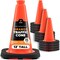 Xpose Safety Traffic Safety Cone, 12 in, PVC Plastic, No Collar, Orange, 15 pk OTC12-15-X-S - alternate 1