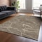 Homeroots 10' X 14' Brown And Ivory Abstract Washable Indoor Outdoor Area Rug 601043 - alternate 6