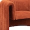 Homeroots 37" Burnt Orange Sherpa And Upholstered Tufted Arm Chair 572302 - alternate 4