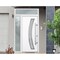 Vdomdoors Steel Door Deux 6500 White Sidelight and Transom Window Stainless Inserts Single Modern Painted-W36 DEUX6500EXD-WS-W36+12 x H80+16-Left-hand Inswing - alternate 2