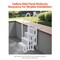 Vevor 4-Step Grey Pool Ladder of Double Handrails Supports 400 lb for 48-54 In Pool U12 gray - alternate 3