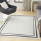 Homeroots 5' X 7' Ivory And Black Indoor Outdoor Area Rug 545531 - alternate 4