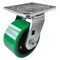Hyw Products Heavy Duty Caster 4in Green Polyurethane on Cast Iron Wheel, Swivel 40-40S-A1-PC(G) - alternate 1