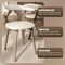Leisuremod Modern Wooden Dining Chair, Washed Walnut Frame in White, Klyne Collection KCWW-22W - alternate 7