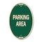 Signmission Parking Area, 12 Inch X 18 Inch Architectural Oval, Heavy Gauge Aluminum A-OV-G-1218-23462 - alternate 1