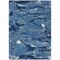 Homeroots 5' X 8' Navy Blue And Blue Abstract Washable Indoor Outdoor Area Rug 609257 - alternate 4