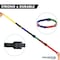 Kable Kontrol Hook and Loop Fastener Straps - 5in L X 1/2in W - 100PC/PK - Black, 100PK HLS050-5-100-BK - alternate 3