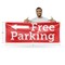 Signmission Free parking Left, 24 Inch x 72 Inch, Vinyl Banner B-72-30644 - alternate 2