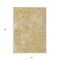Homeroots 5' X 8' Gold And Ivory Geometric Washable Indoor Outdoor Area Rug 595068 - alternate 3