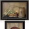 Homeroots Set Of Two Candle Light and Flowers 2 Black Framed Print Wall Art, 2PK 407119 - alternate 6