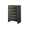 Homeroots 32" Gray Wood Five Drawer Dresser 318720 - alternate 3
