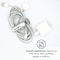 Grizzly Supply Cinch Strap, 8 in L, 0.75 in W, Hook and Loop Closure, Reusable, Gray, 9PK GS-HLCS8-Gray - alternate 5