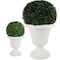 Pure Garden Outdoor Planter 2-Pack Large & Small Urn Planters Plastic Plant Pots for Indoor or Outdoor 50-LG1430 - alternate 2