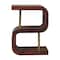 Homeroots 24" Chestnut Solid Wood Zig Zag Nightstand 651617 - alternate 1