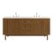 James Martin Vanities Laurent 72" Double Vanity, Honey Oak w/ 3 CM White Zeus Silestone Top 545-V72-HNO-3WZ - alternate 1