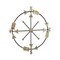 Homeroots 26" X 25" Brass and Black Metal Distressed Compass Wall Decor 483324 - alternate 3