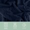 Lavish Home Cable Knit Throw Blanket 50x60 Soft & Cozy Blanket Throws with Cable Knit Pattern & Warm Sherpa 66-THROW60-N - alternate 4