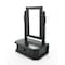 Homeroots 20" Black Wood Framed Freestanding Makeup Shaving Tabletop Mirror 274446 - alternate 3