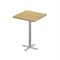 Correll Square Cafe Table, 24 in W, 24 in L, 42 in H, Particleboard Top, Fusion Maple SXB24S-16-98-16 - alternate 1