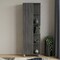 Homeroots 20in Gray Wood Accent Cabinet With Single Door 477596 - alternate 3