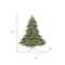 Homeroots 4' Pre Lit Full Pine Christmas Tree 713071 - alternate 3
