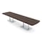 Skutchi Designs 14ft Arc Rectangle Conference Table With Power | Harmony Series | 14 Person Meeting Room Table HAR-AREC-48X168-T-H3041-NA - alternate 1