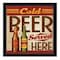 Homeroots Cold Beer Served Here Black Framed Print Wall Art 405437 - alternate 1
