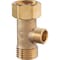 Do It Best 1/2'' FIP x 1/2'' MIP x 3/8'' OD Brass Extender Tee DIB2040LF - alternate 2