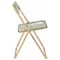 Leisuremod Lawrence Acrylic Folding Chair with Gold Metal Frame, Amber, 4PK LFG19A4 - alternate 4