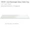 Fab Glass And Mirror 18x54in Rectangle 1/2in Thick, Beveled Tempered Radius Corners Glass Table Top, 18in x 54in, Cl T-18x54REC12THBETE - alternate 1