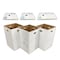 Alp Square Cardboard Disposable Can, White, Corrugated Cardboard, 38, 8 PK ALP-C-42G-8PK-Event Bundle - alternate 1