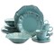 Elama Fleur De Lys 20-Piece Dinnerware Set in Turquoise ELM-FLEURDELYS-TURQUOISE - alternate 1