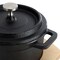 Megachef Cast Iron 8 Ounce Mini Dutch Oven with Wood Tray MCCI-342A - alternate 5