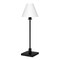 Homeroots 28" Black Metal Candlestick Table Lamp With White Cone Shade 546098 - alternate 5
