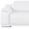 Homeroots 107" White Top Grain Leather Reclining USB Sofa 643701 - alternate 4