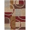 Homeroots 8' X 10' Wheat And Burgundy Geometric Washable Indoor Outdoor Area Rug 612602 - alternate 5