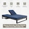 Leisuremod Chelsea 2-in-1 Convertible Sofa & Double Chaise, Aluminum, 660lb Capacity CLBL-82BU - alternate 5