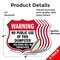 Signmission Dumpster Shield Sign Warning No Public U, 4 inch X 4 inch, Vinyl Decal, 5PK SHI-D-5PACK-4-379 - alternate 4