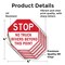 Signmission Stop No Truck Drivers Beyond This P, 4 inch X 4 inch, Vinyl Decal, 5PK OC-D-5PACK-4-266 - alternate 3