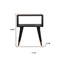Homeroots 21" Brown Solid Wood Two Drawer Nightstand 701744 - alternate 4