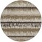 Homeroots 8' Brown Beige And Ivory Round Striped Washable Indoor Outdoor Area Rug 598324 - alternate 5
