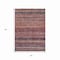 Homeroots 5' X 8' Rust And Blush Striped Washable Indoor Outdoor Area Rug 615849 - alternate 7