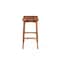 Homeroots 26" Brown Solid Wood Backless Bar Chair 522380 - alternate 2