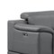 Homeroots Battleship Gray Leather Modular L Shaped Seven Piece Corner Sectional With Console 643897 - alternate 2