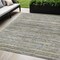 Homeroots 5' X 8' Pewter Striped Washable Indoor Outdoor Area Rug 607969 - alternate 1