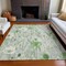 Homeroots 5' X 8' Mint Green And Ivory Floral Washable Indoor Outdoor Area Rug 611157 - alternate 5