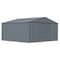 Arrow Classic 14 x 12 x 7 ft Charcoal Steel Storage Shed CLG1412CC - alternate 1