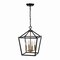 Jonathan Y Pagoda 12" 4-Light Classic Traditional Metal Cage Lantern LED Pendant, Oil Rubbed Bronze/Brass Gold JYL7436D - alternate 5